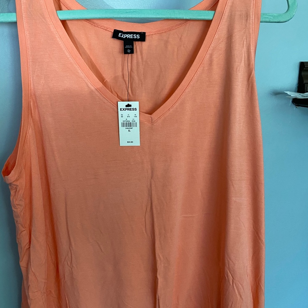 Express Peach Tank - XL NWT